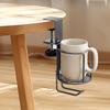 Rotating Table-side Cup Holder Office Desktop Fixed Cup Holder Non-Slip Adjustable Water Bottle Stand Clip On Cup Holder