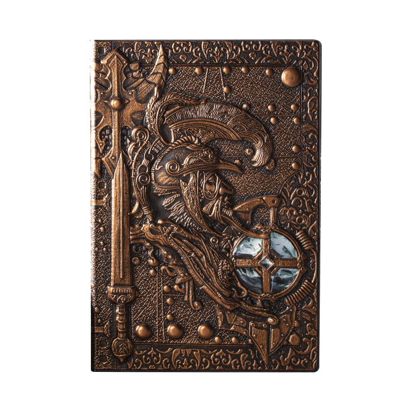 Paladin European Retro Business Diary: Embossed PU Notebook