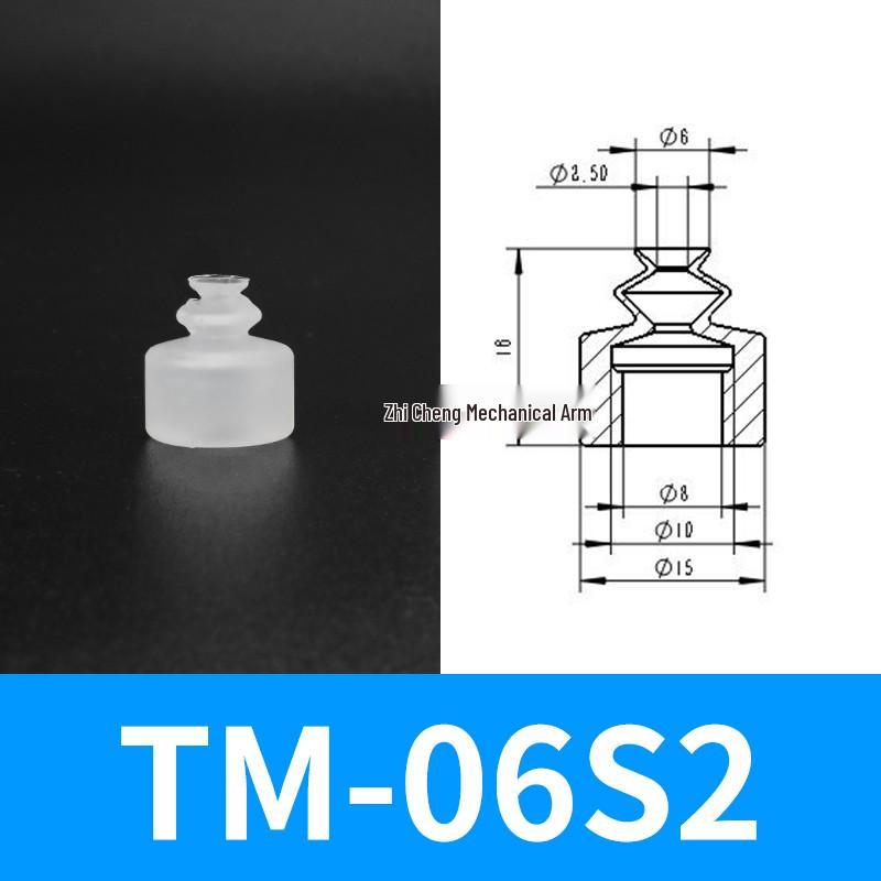 Industrial Silicone Mechanical Arm Vacuum Suction Cup Nozzle – Single/Double/Triple Layer Pneumatic Head
