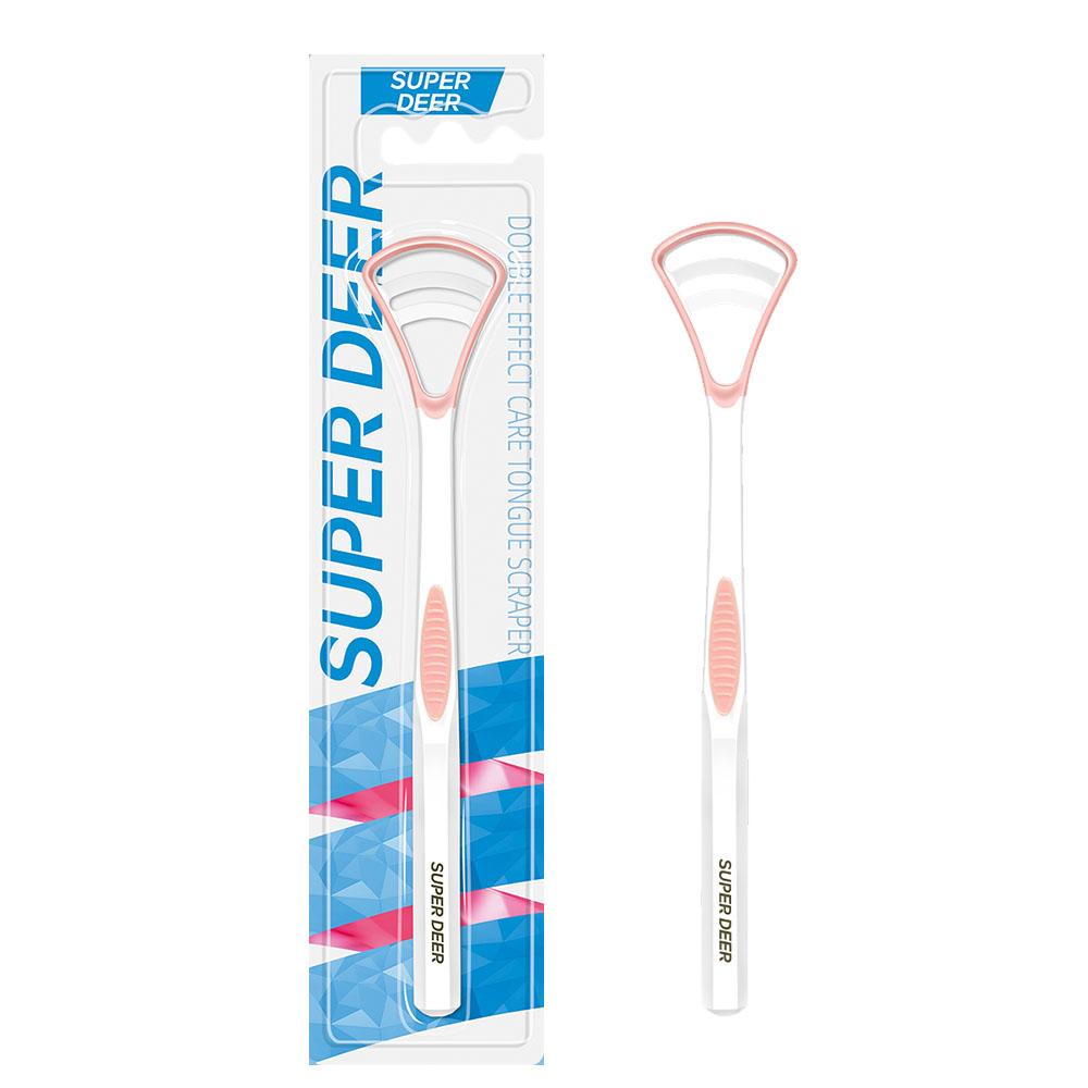

Durable And Safe Silicone Dual-Use Tongue Scraper Brush With Ergonomic Handle Fresh Breath Tongue Cleaner Oral Care Supplies