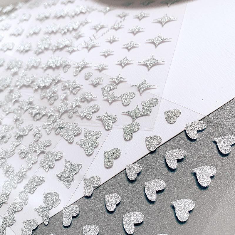 Nail Art Diamond Glitter Stickers New Love Stars Shining Star Butterfly Adhesive Stickers