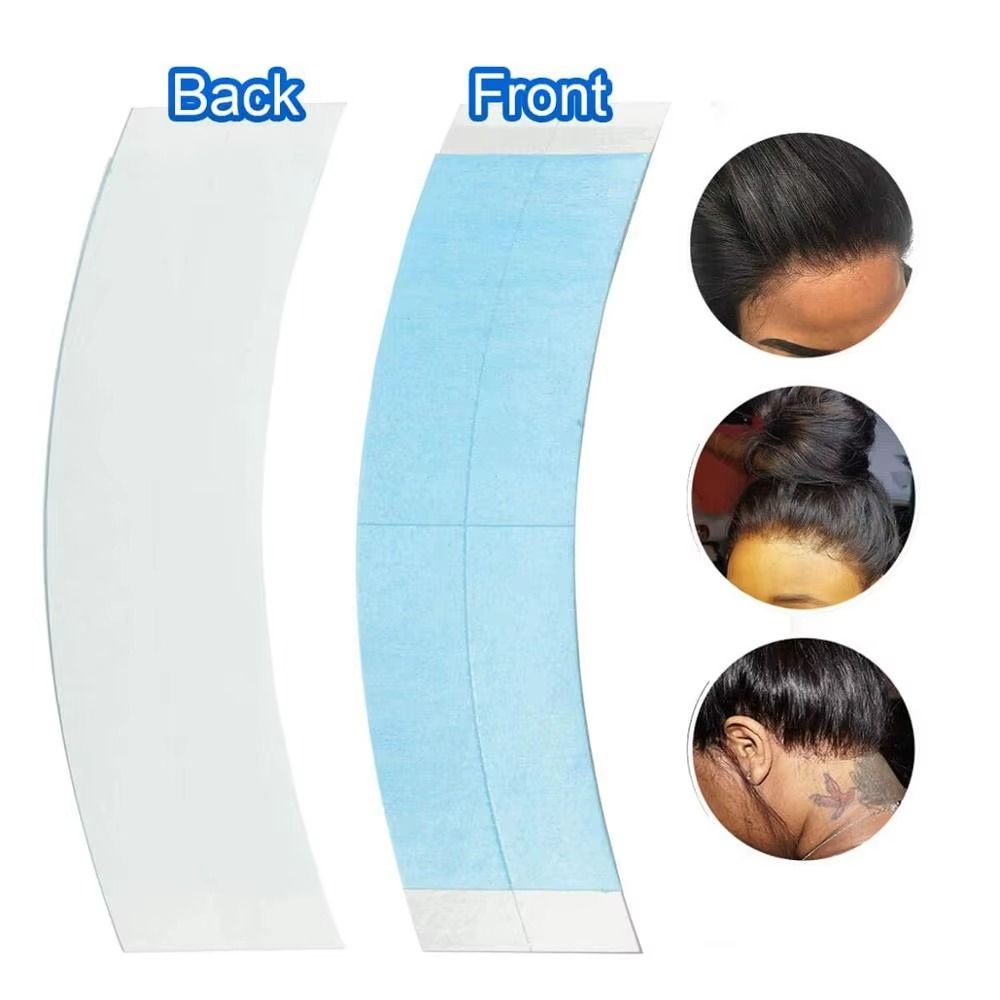 36Pcs Arc Adhesives Double Side Tape Waterproof Bonding Glue Lace Front Wig Tape  Mens Toupee