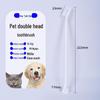 Disposable Pet Toothbrush for Dogs & Cats - Individually Wrapped for Oral Cleaning