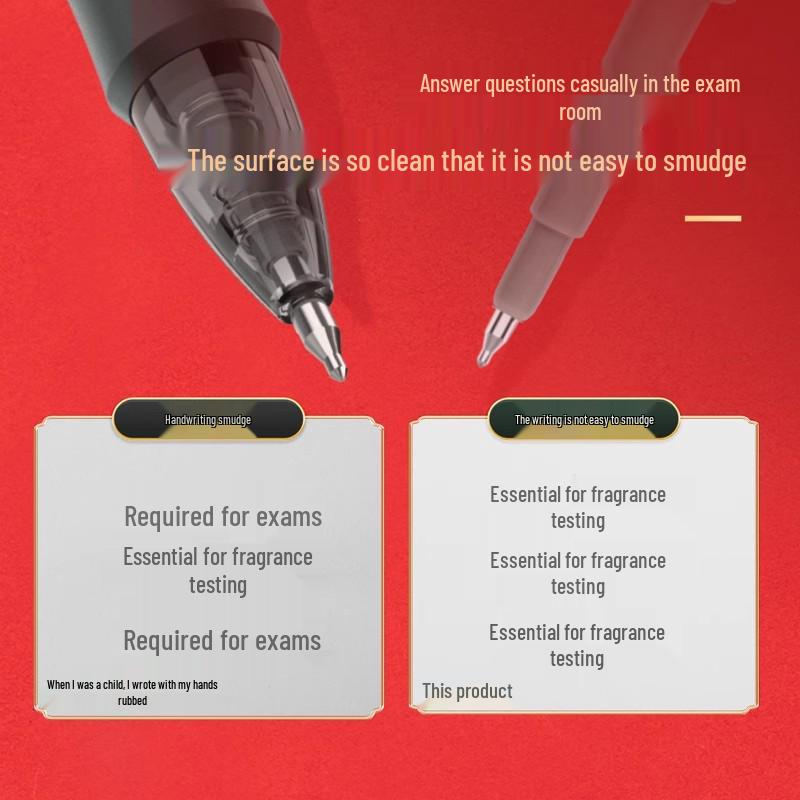 Deli V1 Triple Hit Student Exam Special Quick-Dry Black Gel Pen 0.5mm
