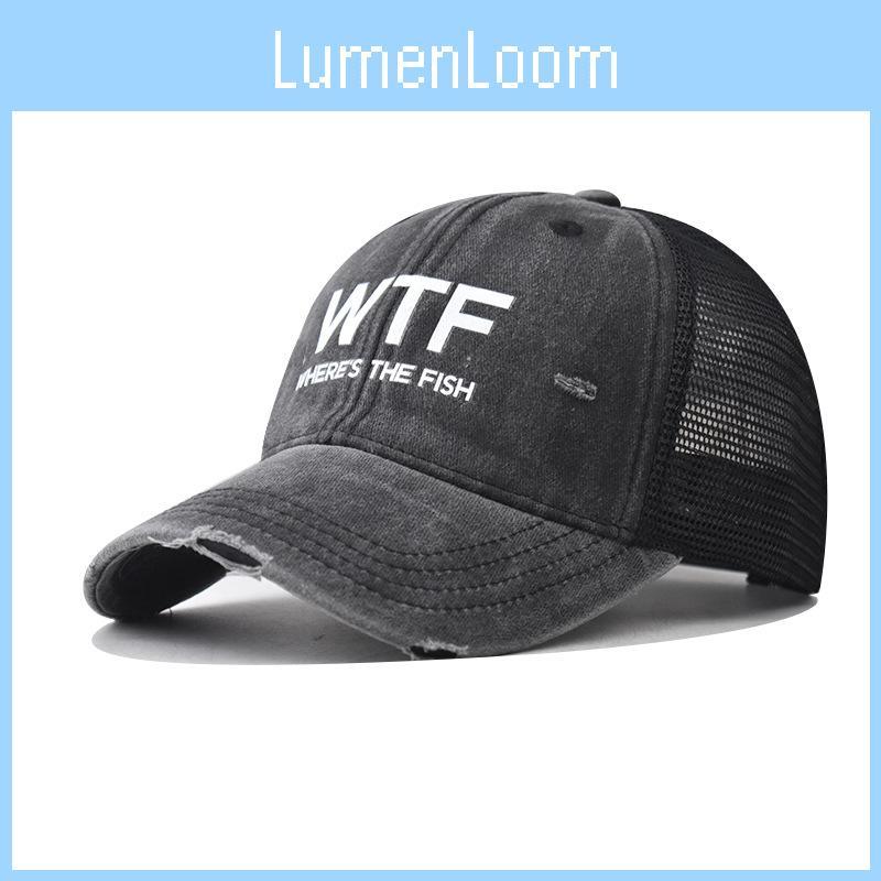 Letter Wtf Embroidery Cotton Baseball Hat With Adjustable For Adults Outdoor Use