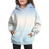 Girls' Hooded Tie-Dye Sweatshirt - Pullover Print Top