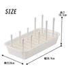Inomata Chemical Dish Drying Set of Made In Organizes Dishes and 9873 (Inomata-k) Rack, Pota, White, 2, Japan, Space-Saving, Bottles, Disassembled,