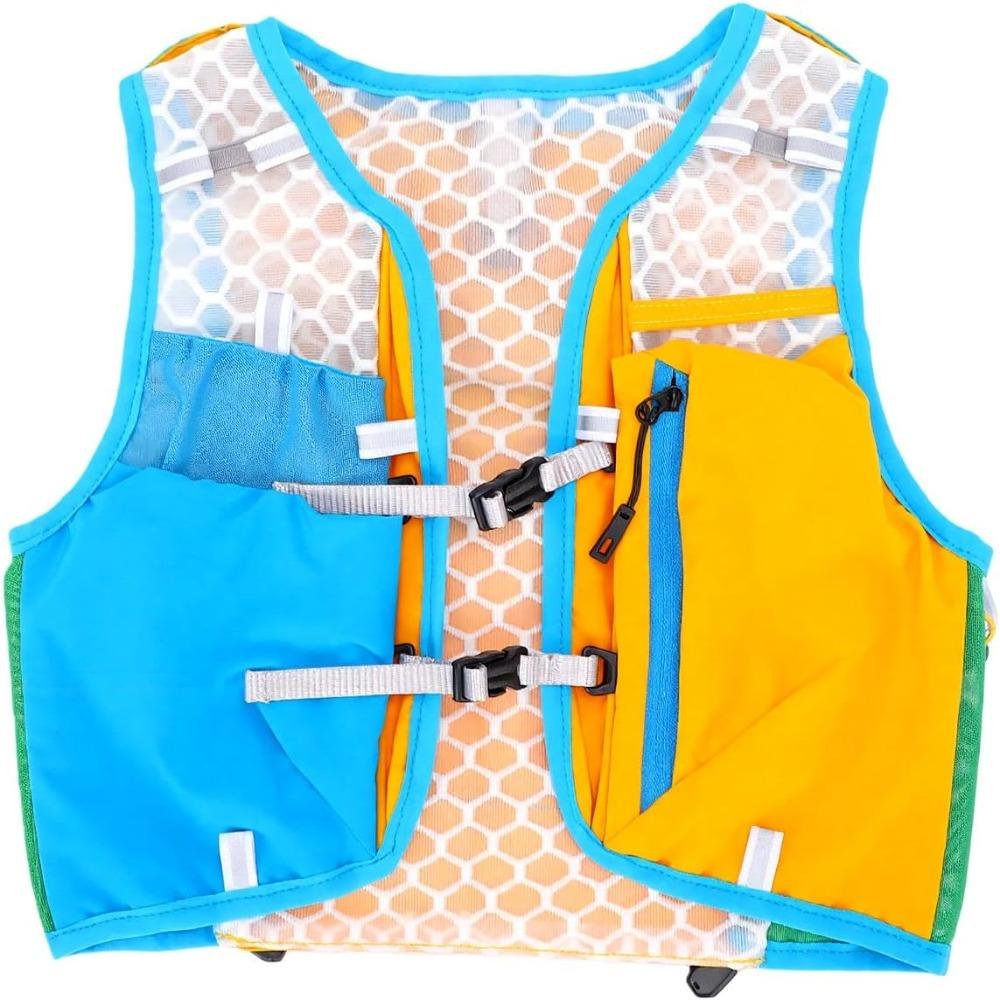 Breathable Mesh Kids Hydration Backpack Stretch Fabric Cycling Hydration Vest Kids Hydration Vest