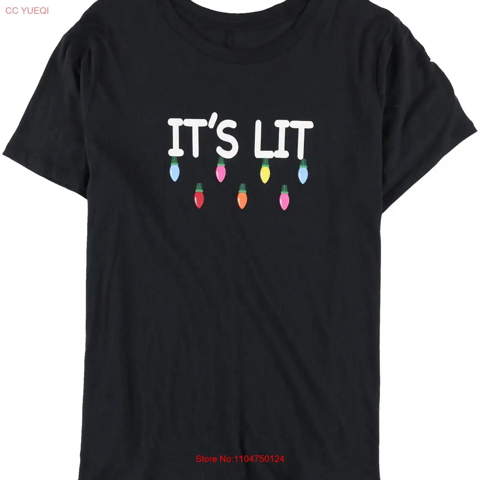 

Carbon Copy Womens It s Lit T Shirt vintage Washed Soft Stretched Breathable fashion graphic homme Unisex Comfortable S разноцветный