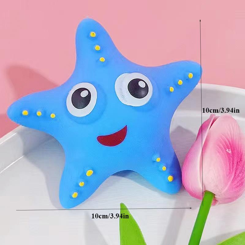 4 Colors Eyed Starfish Squishy Toys Stress Balls Slow Rebound Anxiety Release Sensory Fidget Toy For Adults Kids Party Favors
