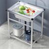 CHENDU Commercial Stainless Steel Utility Sink with Stand