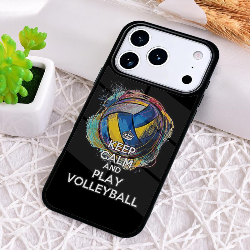 Love Play Volleyball Phone Case for iPhone 17 Air 16 15 11 12 14 13 Pro Max Shockproof Cover