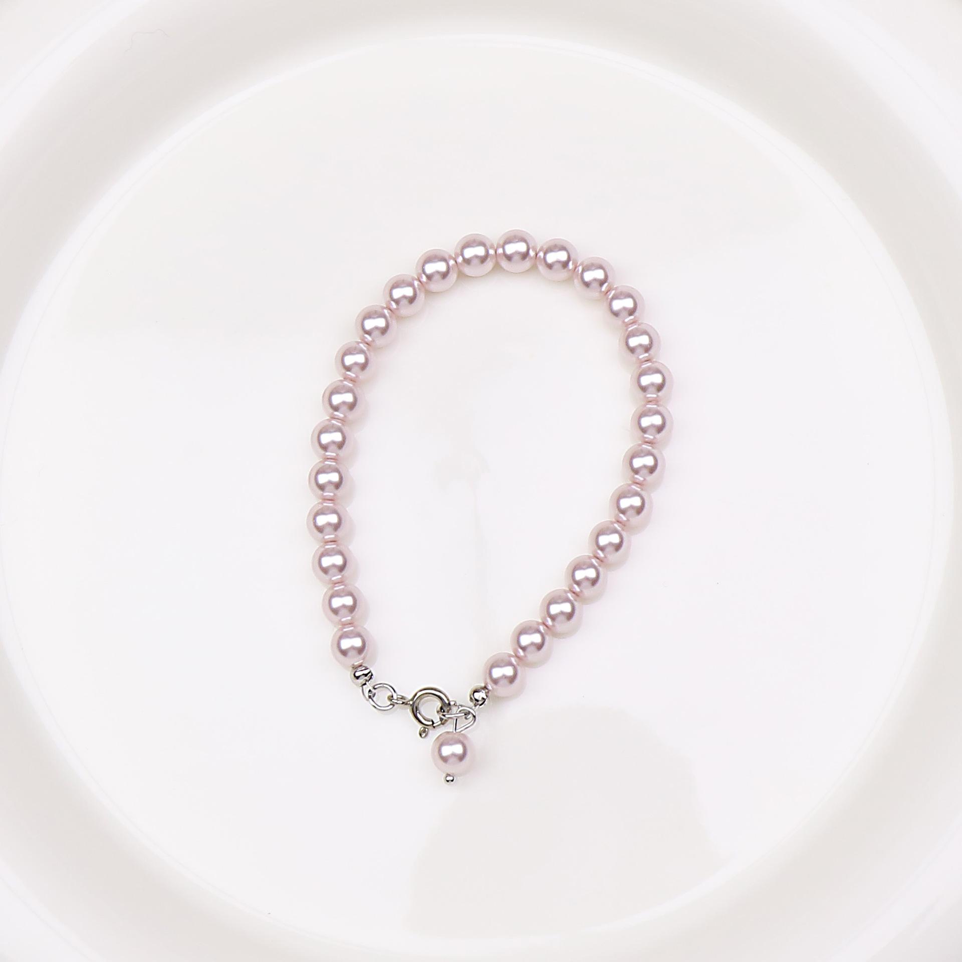 Элегантный женский браслет из розового жемчуга Манта - Прочный, многослойный, легкая роскошь, универсальные украшения ручной работы