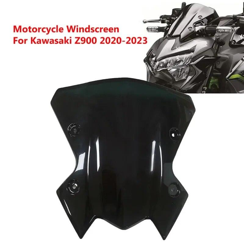 1Pcs Plastic Motorcycle Windshield Windscreen Covers Fit Kawasaki Z900 2020-2022 2023 Motorbikes Front Wind Deflector Parts