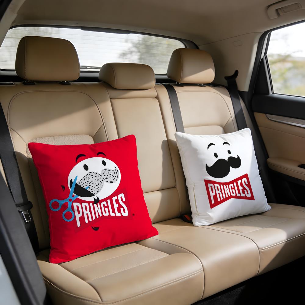 Classic potato PPringles Cushion Cover Short plush pillowcase for bed sofa carwashable