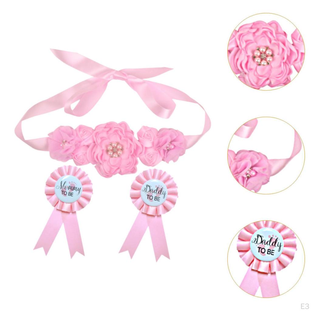 Fascia Floreale Premaman con Corsage Accessori per Oggetto di Scena Fotografia di Gravidanza