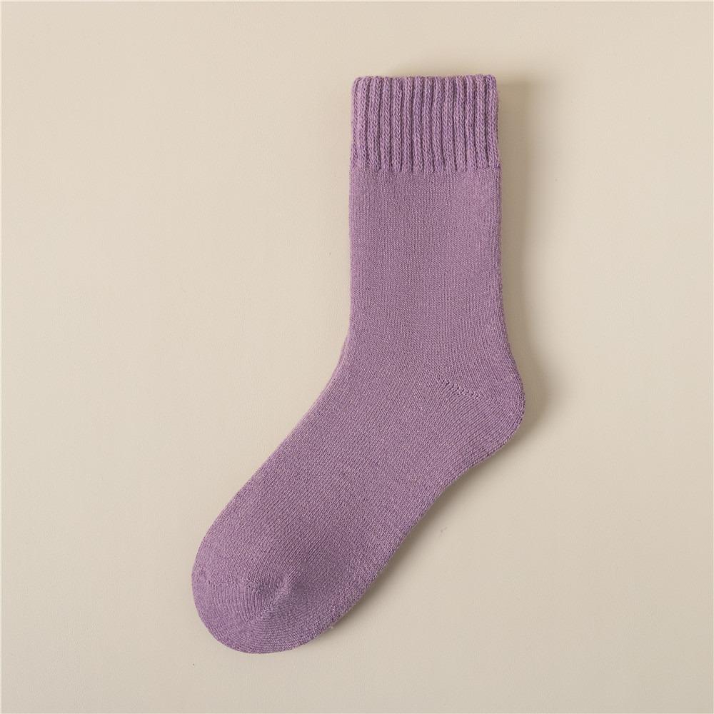 Autumn and Winter Fleece Warm Fleece Socks, Women's Mid-calf Socks, Thickened Postpartum Socks, Sleeping Floor Long Socks