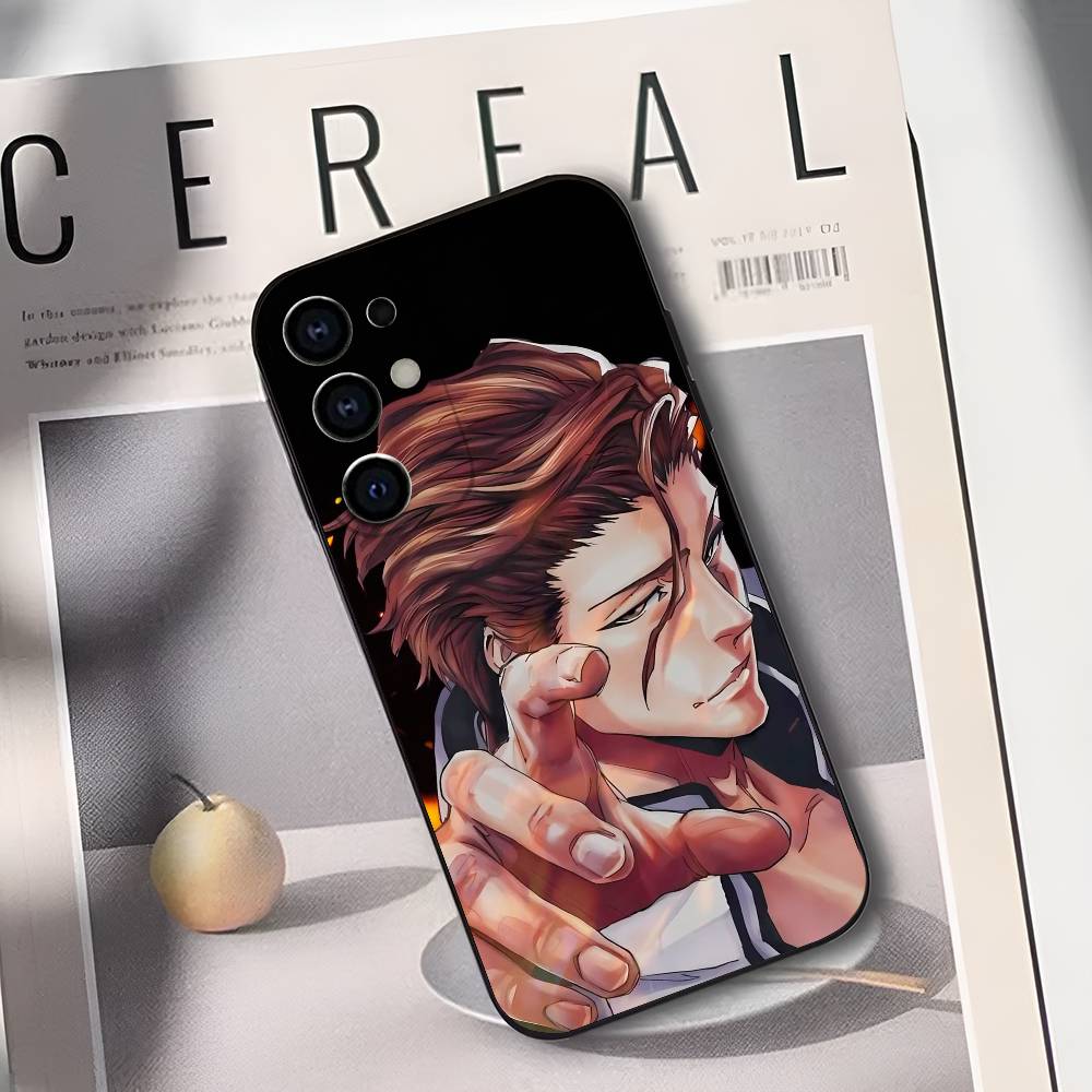 

S-Сосуке Айзен B-Bleach Чехол для телефона Samsung S25,S24,S21,S22,S23,S30,Ultra,S20,Plus,Fe,Lite,Мягкий черный чехол Samsung S21 s305G