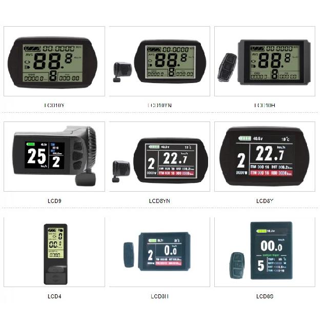 Ebike KT LCD LED Display Waterproof SM Plug 24V36V48V72V LCD3 LCD4 LCD5 LCD7 LCD8H LCD9 LED880 LED900S for Electric Bicycle Kit