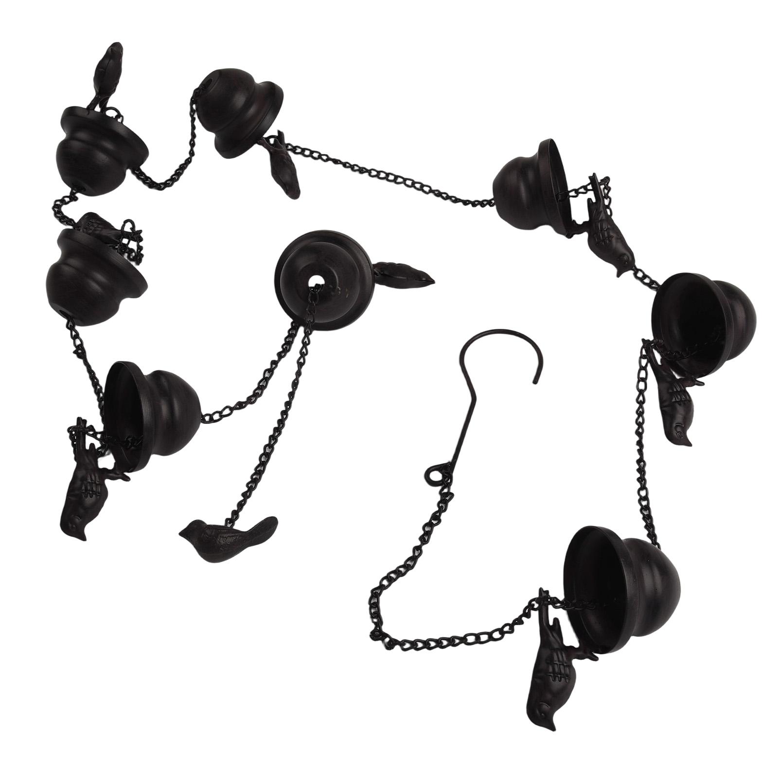 

New For Outdoor Canopy Patio Outdoor Rain Chain Home Decor Outdoor Rain Chain 2.4M Bronze Home Decoration Metal Pendants