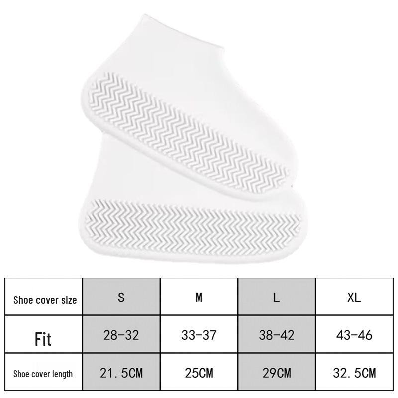 Waterproof Non-Slip Silicone Shoe Covers for Men & Women - Durable, Rainproof, Thickened for Outdoor Travel