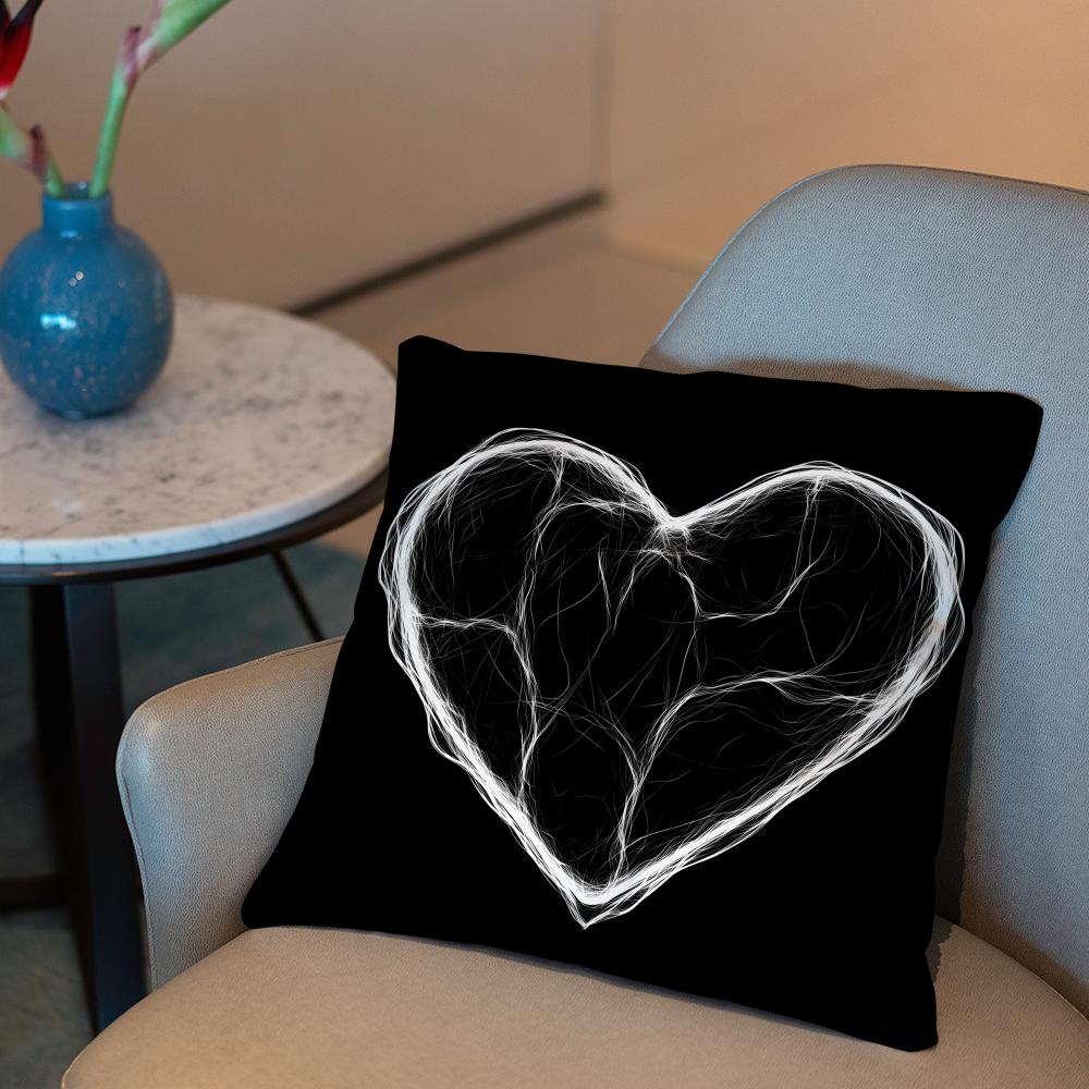 Dekoracja na Walentynki Poszewka na poduszkę 2 w 1 Dwustronna Pluszowa Poszewka na poduszkę | Samochód/Sofa/Łóżko | Idealny Prezent