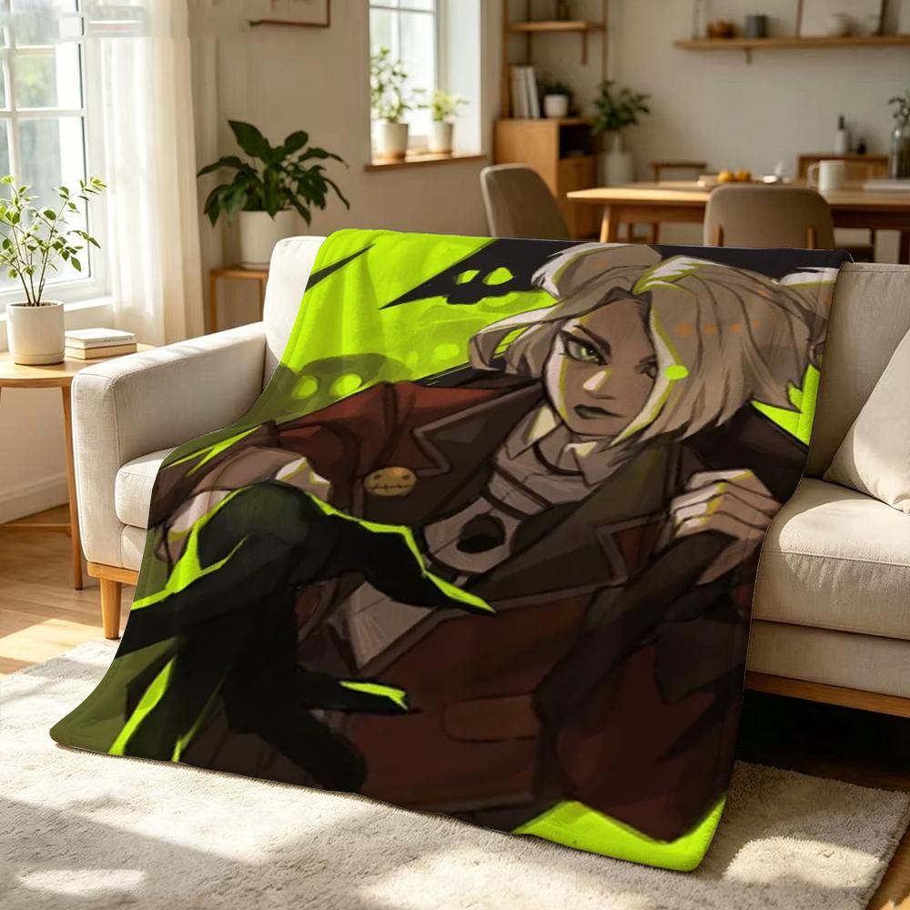 Game D-Deadlock Throw Soft Warm Flannel Throw Blanket, Multi-use for Sofa Bed Office Nap