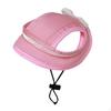 Adjustable Dog Sun Hat with Chin Strap - Stylish Headgear for Summer Outdoor Activities