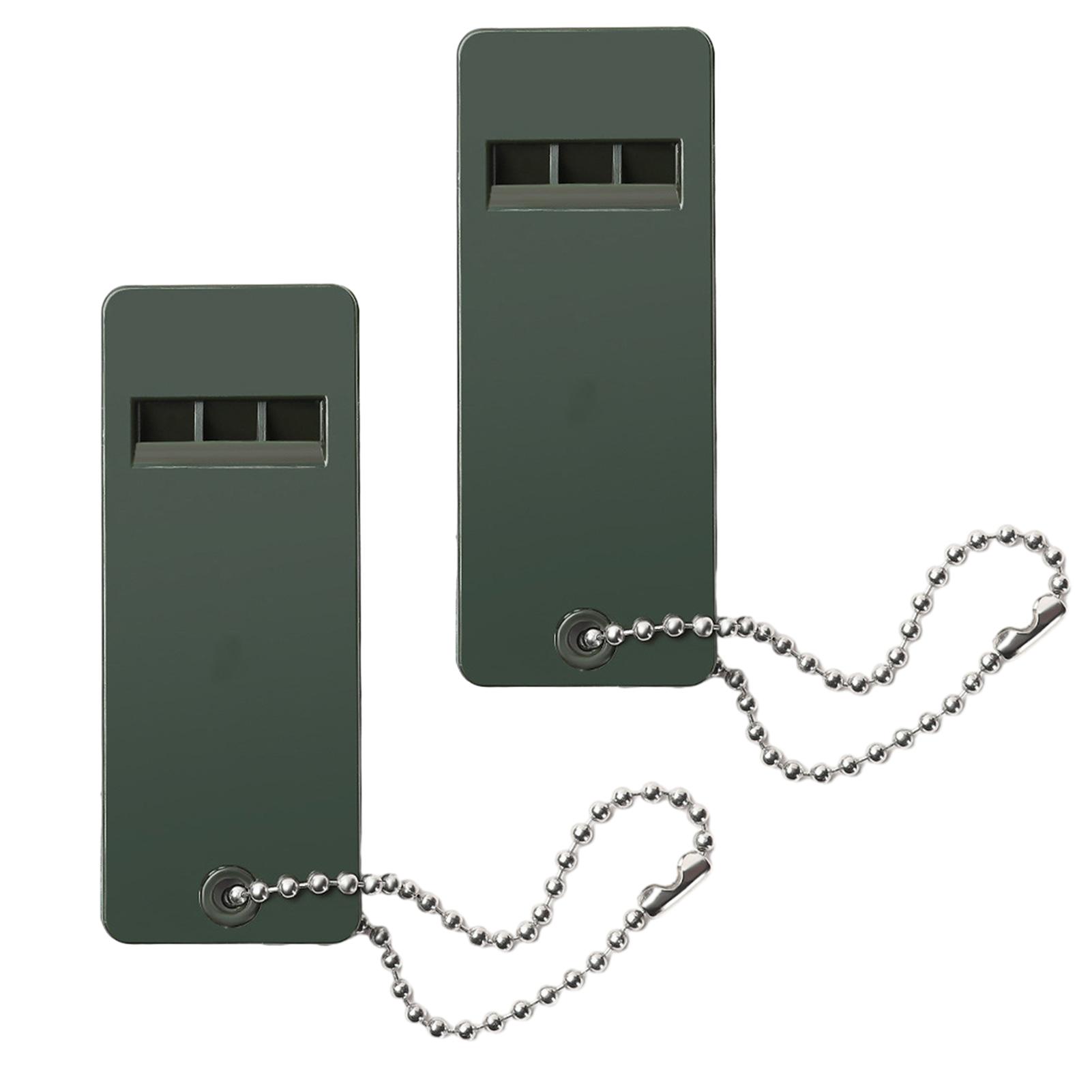 

2 шт. 3-частотный свисток с брелком, свисток для выживания с высоким децибелом, кемпинг, пеший туризм, аварийный свисток для выживания, уличные инструменты 2pcs