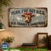2D Flat, for Decorative Use Only", 1pc, Cow Sign, Fun Farm Plaque, Farmhouse Decor, Aluminum Plaque (29.97cm x 14.99cm), Kitchen Decor, Dining Room De