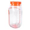 Salad Jar Plastic Reusable Side Open Leakproof Portable Salad Container with Dressing Compartment for Meal Preparation