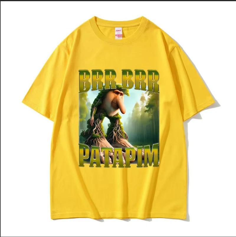 

Vintage Brr Brr Patamin Funny Italian Brainrot Meme Graphic T Shirt Men Women Oversized T-shirt Fashion High Quality Cotton Tees 4XL