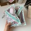 Portable Mesh Cosmetic Bag Women Dopamine Color Storage Makeup Case Mesh Toiletry Storage Pouch Organizer