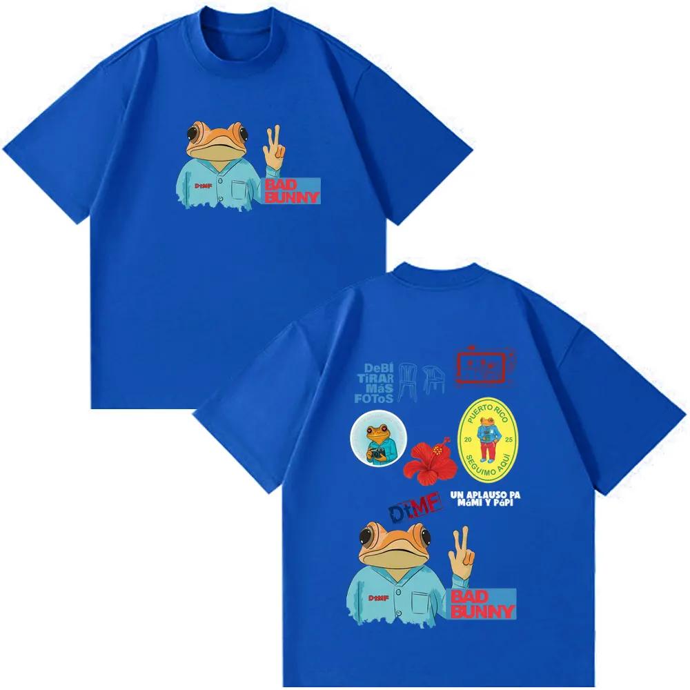 Bad Bunny DTMF Debi Tirar Mas Fotos 2026 Album Vintage T Shirts Unisex Women Fashion Tshirt Summer Cotton Loose Casual Tshirts