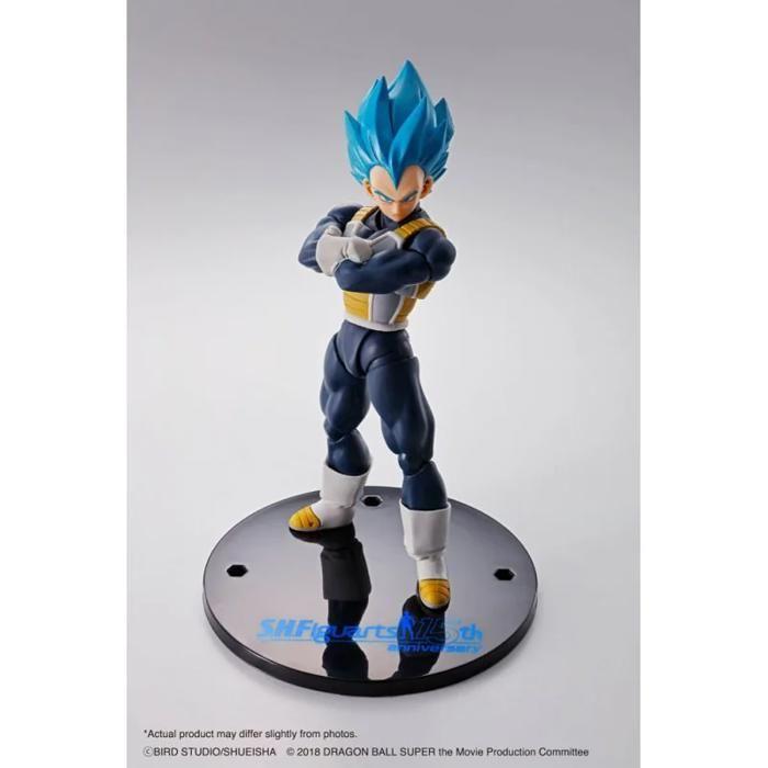 Figurine - BANDAI TAMASHII NATIONS - Vegeta Super Saiyan Blue - 14 cm - Articulée - Accessoires inclus
