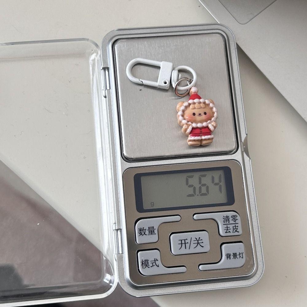 Cartoon Rabbit Doll Key Chain Resin Bear Bag Pendant Funny Cat Key Ring  Schoolbag Pendant