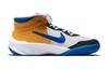 Nike Team Hustle D 10 Flyease Breathable Support Mid top Children's Basketball Shoes White Blue DZ2760-141