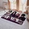 Kpop A aespa Floor Mat Eco  Flannel Doormat Non Slip Odorless Indoor Floor Rug Soft Short Plush Home Mat