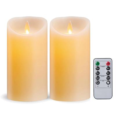 LED Electronic Candle Lamps 2PCS Creative Flameless Candle Lights With Remote Control Rechargeable for Home Birthday Decorative