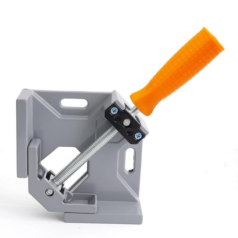 Woodworking Right Angle Clamp Single Handle Aluminum Alloy Corner Clamps Multi-function Positioner Welding Fixing Clamping Tools