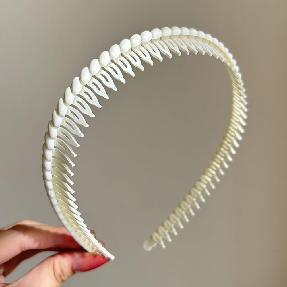 Simple Style Solid Tooth Headbands Non-slip Design Sport Headbands Hair Accessories Tool Unisex