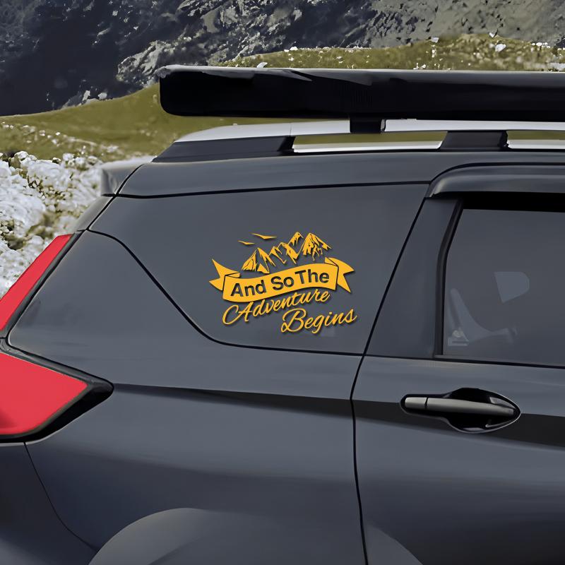 Падаючі гуси над Горами Пригод креативні та смішні наліпки для шанувальників мультфільмів та закоханих, висока якість для автомобілів, вантажівок, мотоциклів