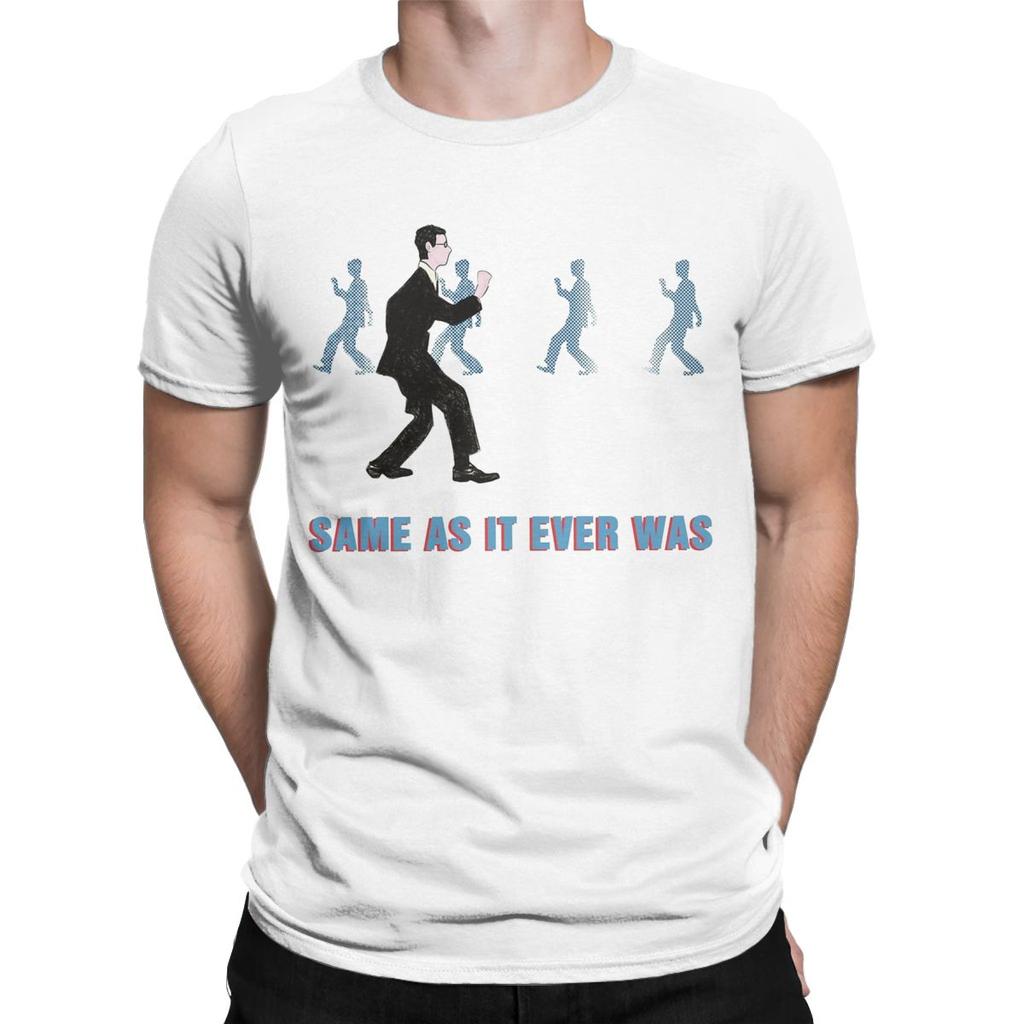 Talking Heads Same As It Ever Was T-Shirts Men Vintage Cotton Tee Shirt Crewneck Short Sleeve T Shirts Party Clothes