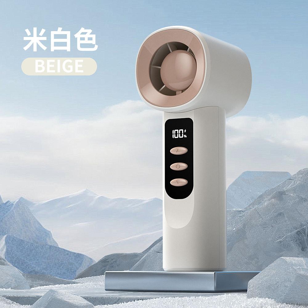 Outdoor Camping Handheld Fan 2000mAh 100 Speed Mini Fan Portable USB Rechargeable Fan Mini Air Conditioner Air Cooler