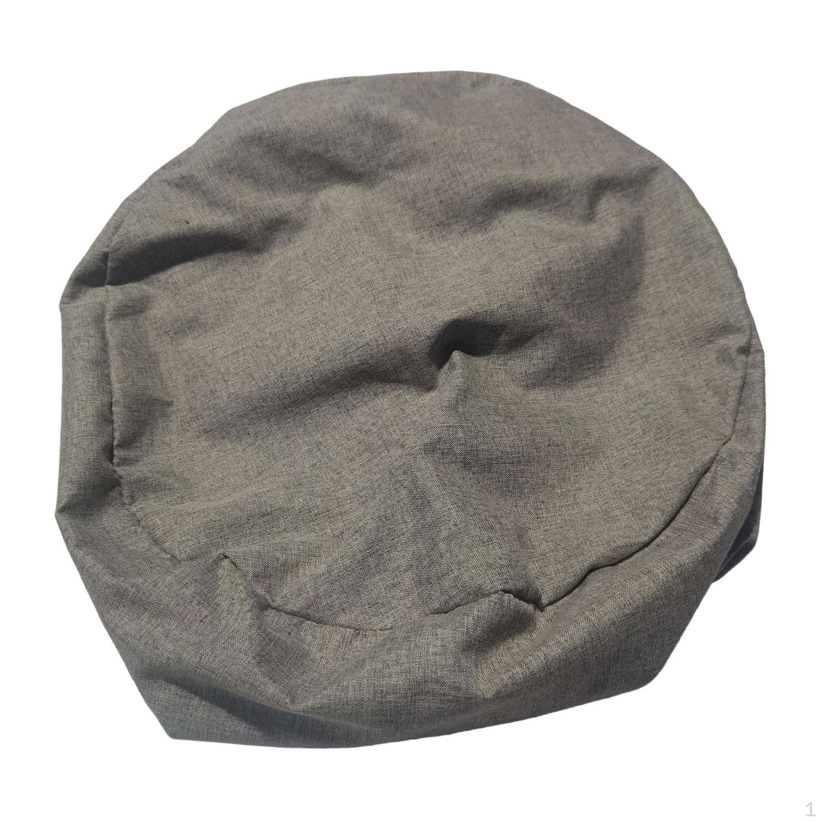 Круглый пуф с крышкой для хранения для подушек органайзер для игрушек Gray 1650₽