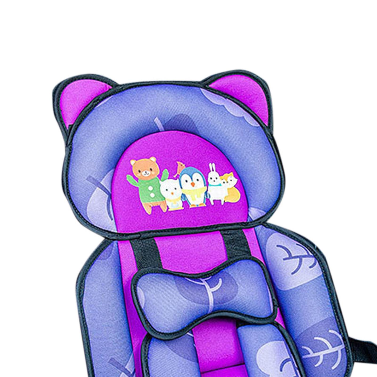 

Baby Seat Chair Portable Car Safety Cushion Breathable Kids Sitting Mattress for Children Under 12 Years Old leaf Print Leaf Bear