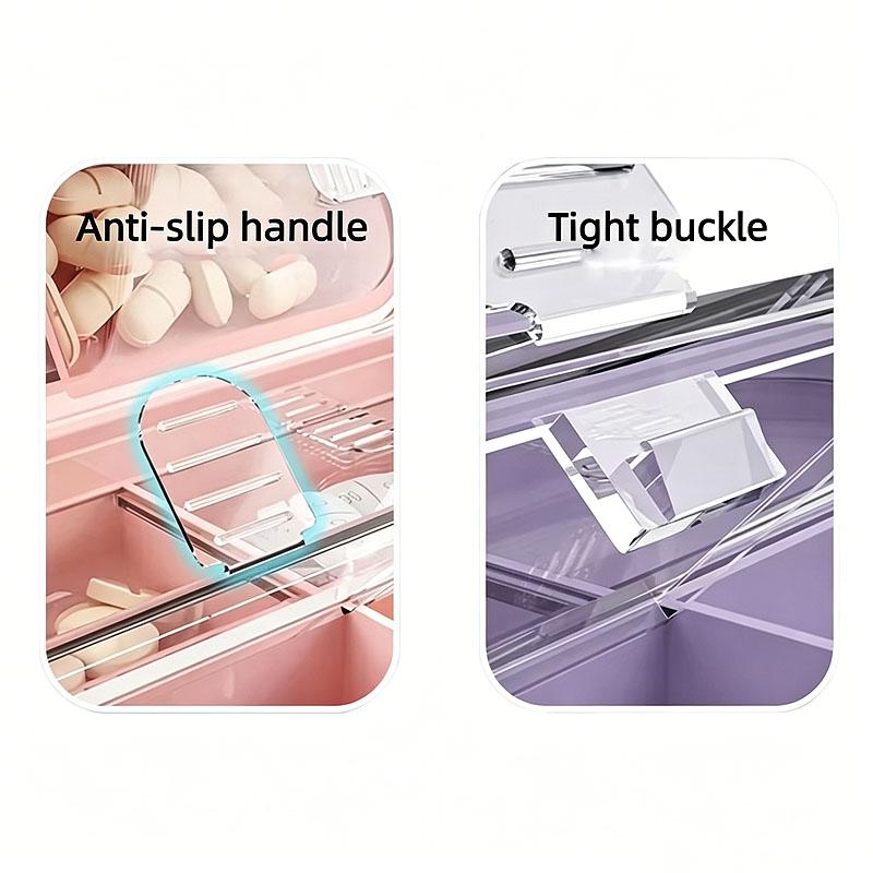 New Pill Organizer Pill Box Travel Small Medicine Box for Drugs Container for Tablets Small Pillboxes Vitamins Organizer FYQ013