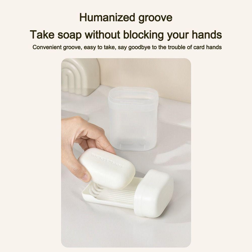 Waterproof Soap Rack with Drain Hole Soap Dish Mini Soap Storage Box  Travel