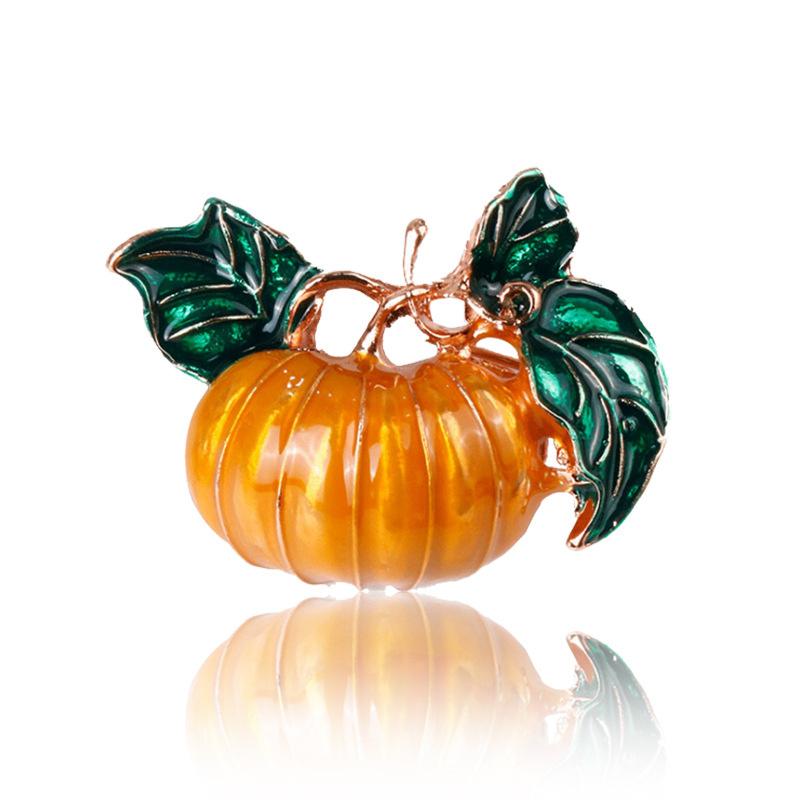 

Европейская и американская мода креативная брошь-тыква женская личность дикий овощ растение корсаж