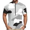 Men's Short Sleeve Cycling Jersey Breathable Quick Dry Zip Up Neck Lightweight Sports Top for Outdoor Activities